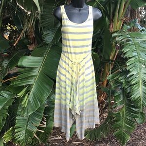 Barbara Lesser striped assymetric dress